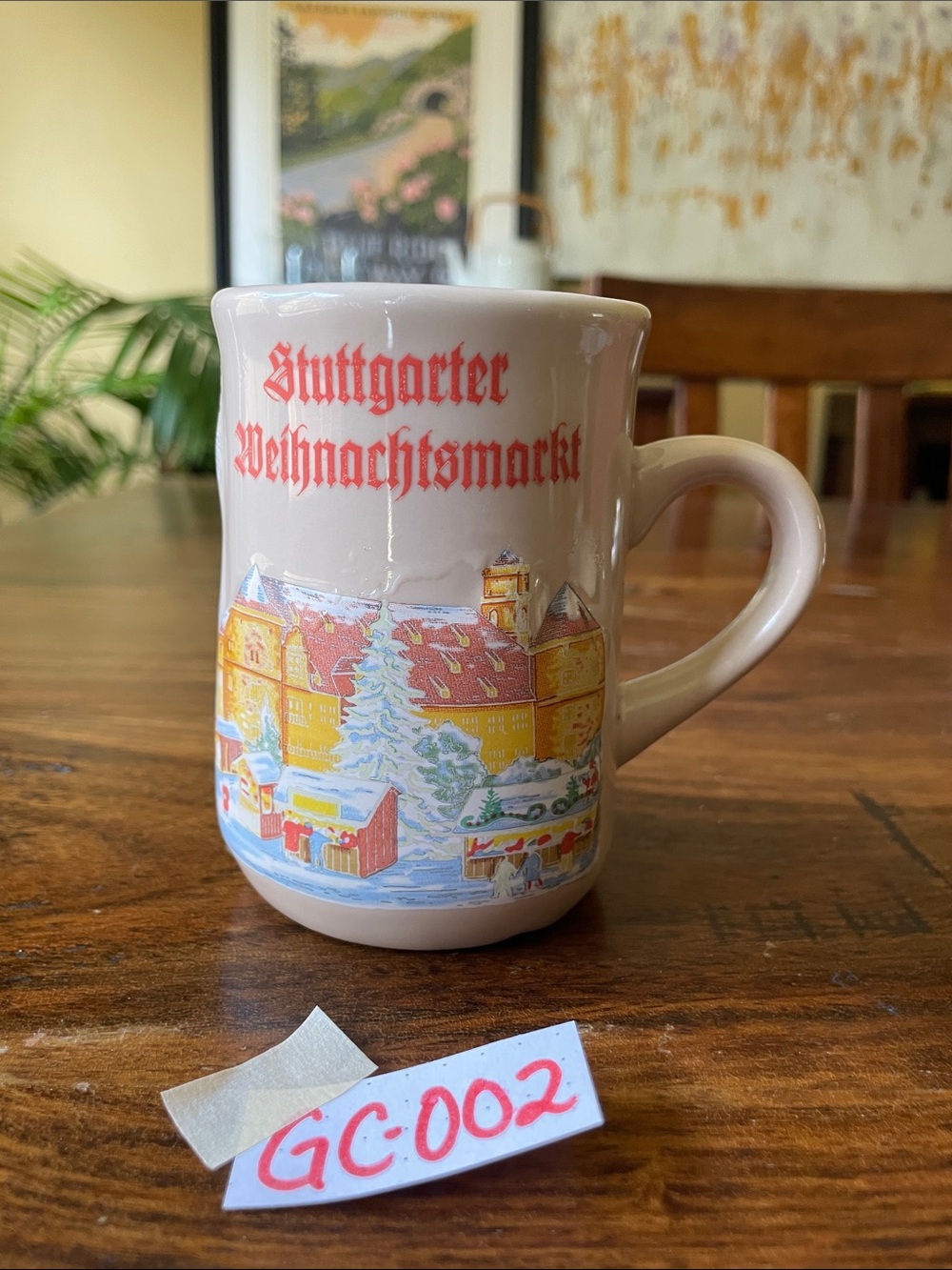 $13 or 2/$20! STUTTGART Weihnachtsmarkt mug cup German Christmas night market